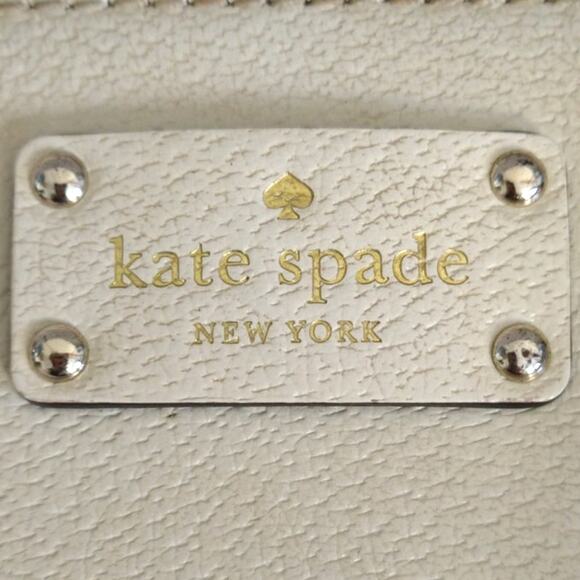 Kate Spade Wellesley Rachelle Cream Leather Crossbody Satchel Bag - Picture 3 of 16